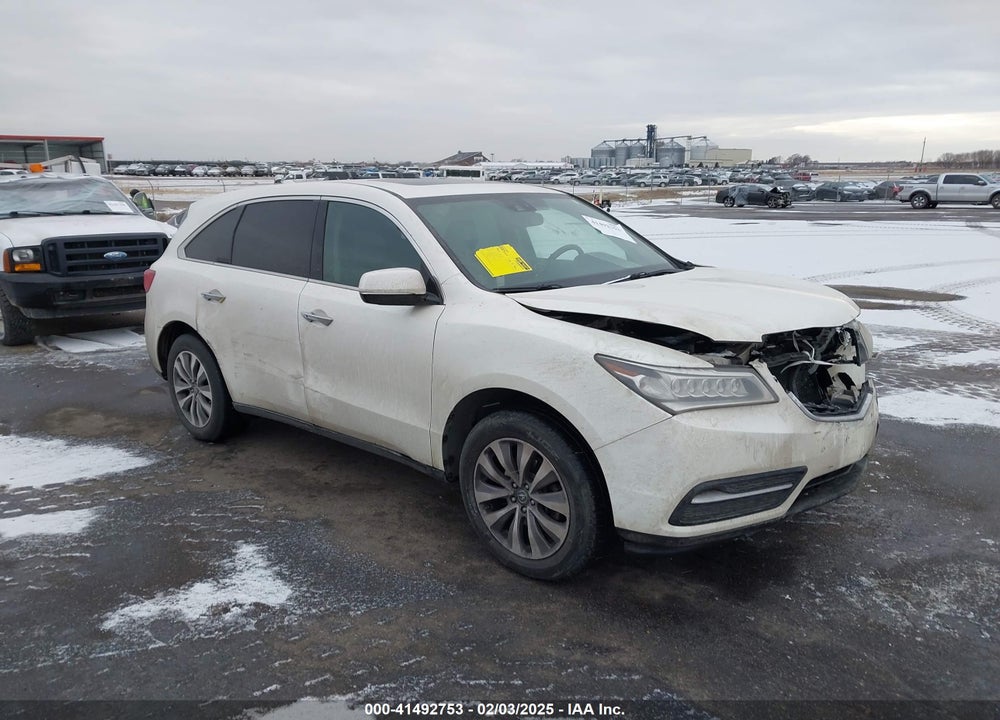 2014 ACURA MDX TECHNOLOGY PACKAGE VIN: 5FRYD4H41EB011604