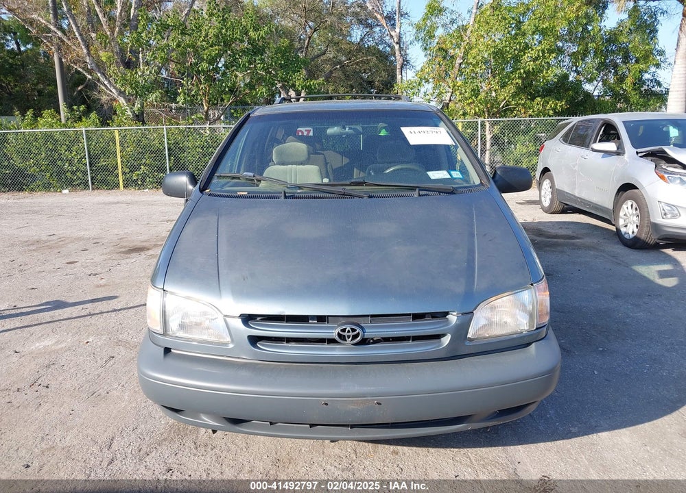 2000 TOYOTA SIENNA LE VIN: 4T3ZF13C8YU300961