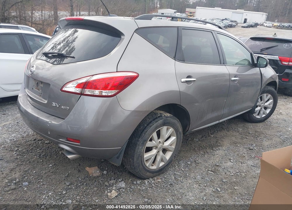 2012 NISSAN MURANO SV VIN: JN8AZ1MW9CW220533