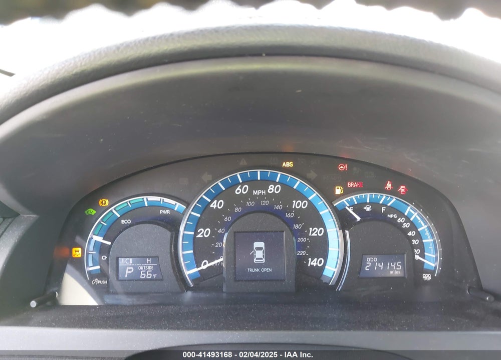 2012 TOYOTA CAMRY HYBRID LE VIN: 4T1BD1FKXCU019787