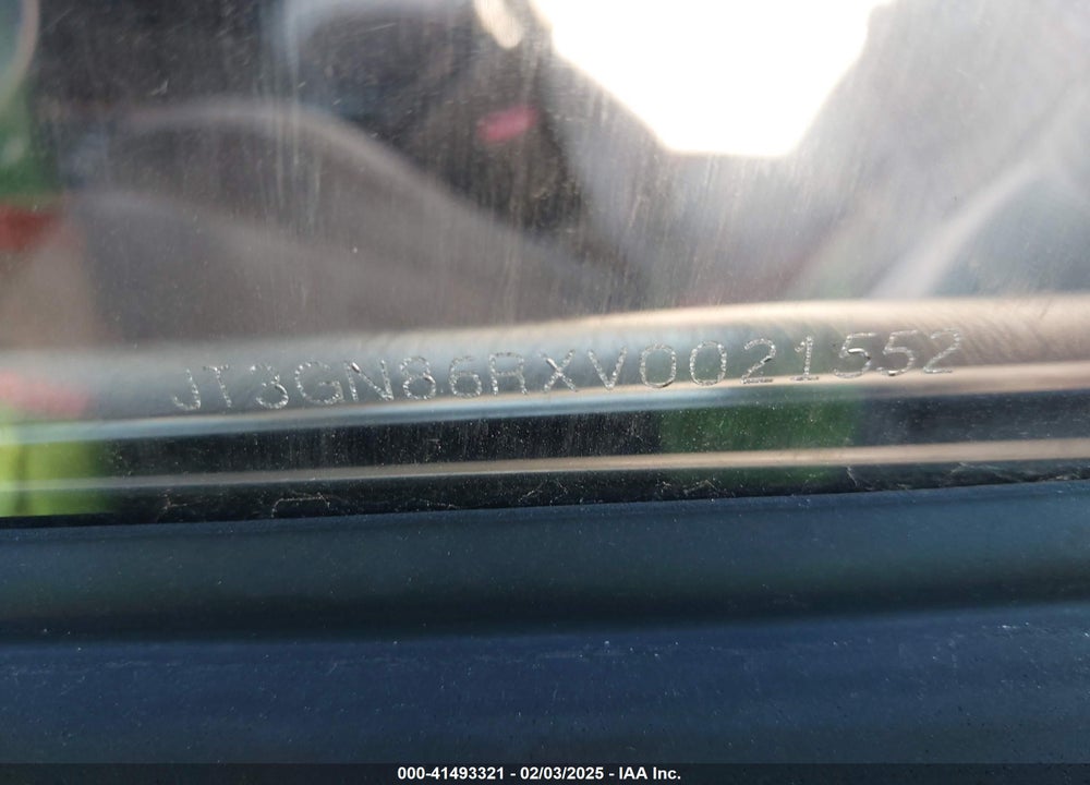 1997 TOYOTA 4RUNNER SR5 V6 VIN: JT3GN86RXV0021552