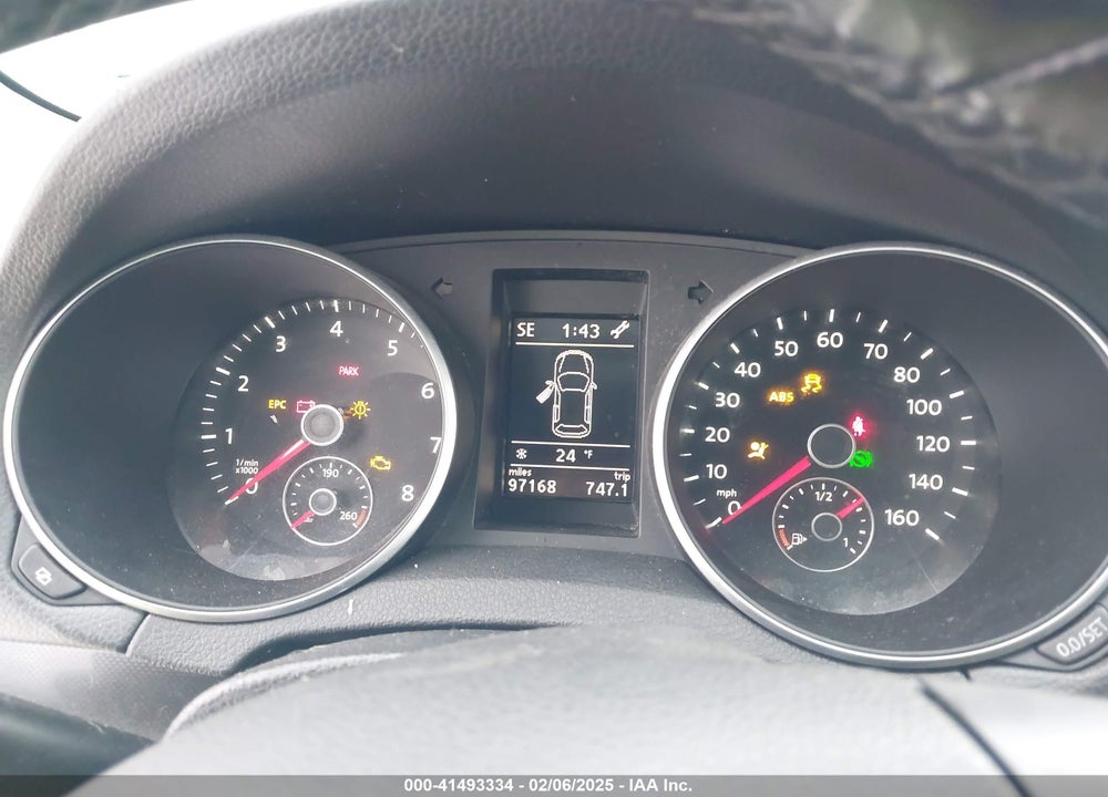2012 VOLKSWAGEN JETTA SPORTWAGEN 2.5L SE VIN: 3VWPP7AJ1CM609364