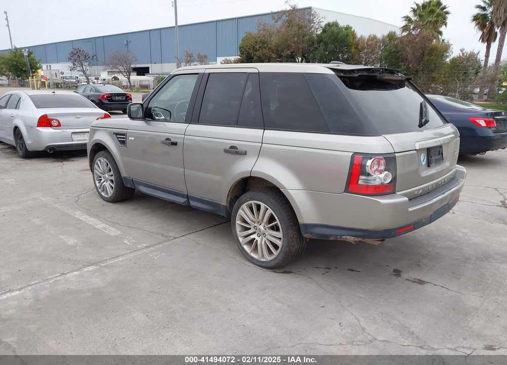2011 LAND ROVER RANGE ROVER SPORT HSE VIN: SALSK2D45BA272383