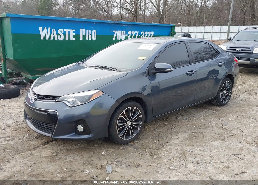 2016 TOYOTA COROLLA VIN: 2T1BURHE5GC647558