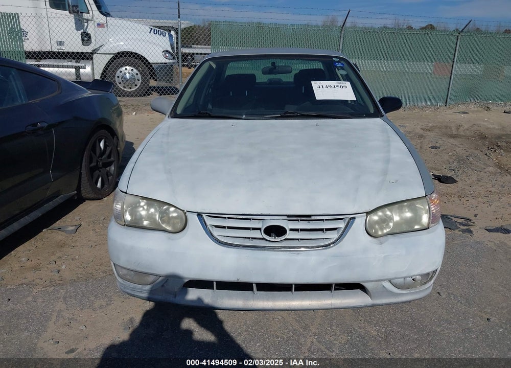 2001 TOYOTA COROLLA S VIN: 2T1BR12E21C468185