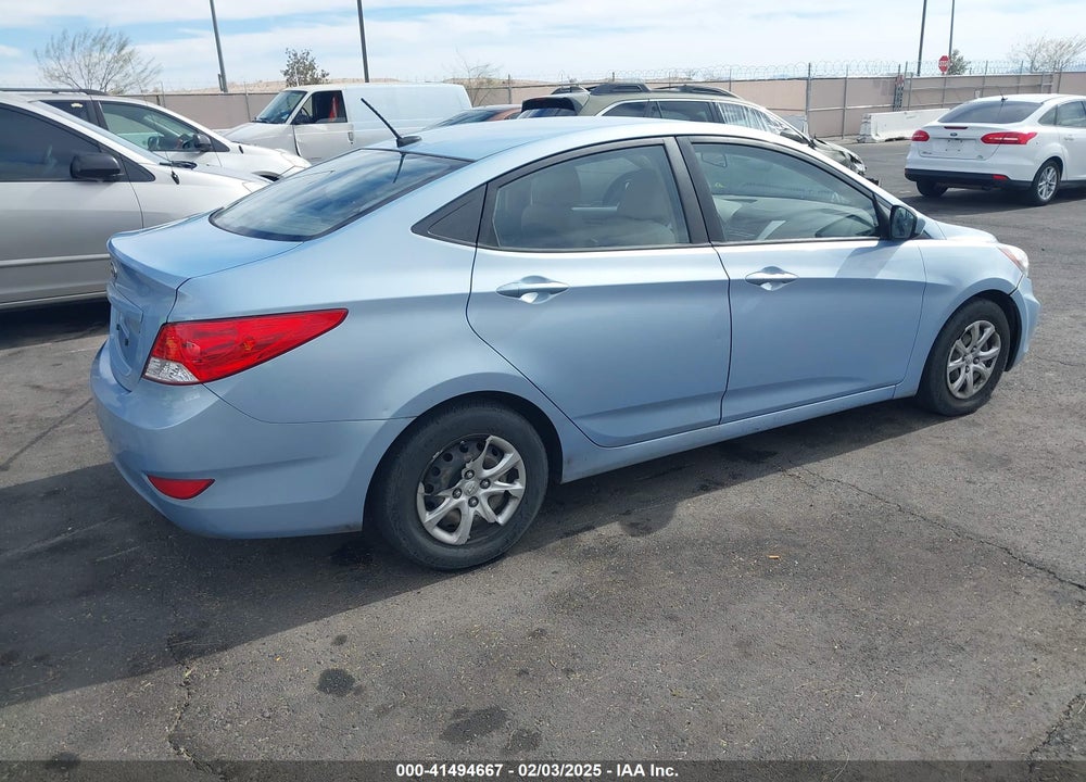 2012 HYUNDAI ACCENT VIN: KMHCT4AE6CU141878