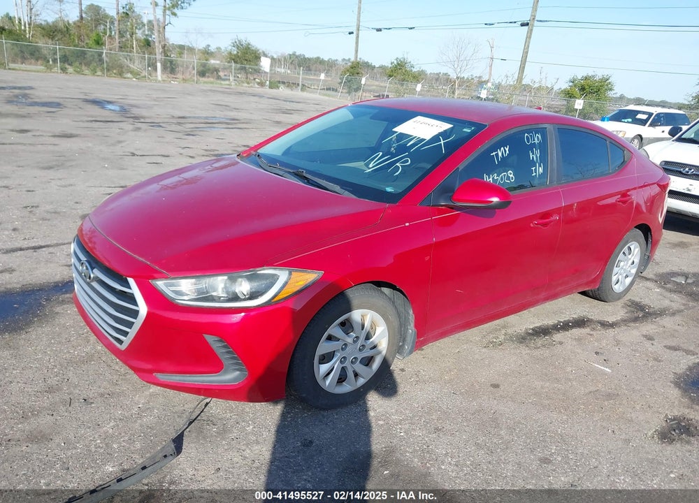 2017 HYUNDAI ELANTRA VIN: 5NPD74LF7HH143028