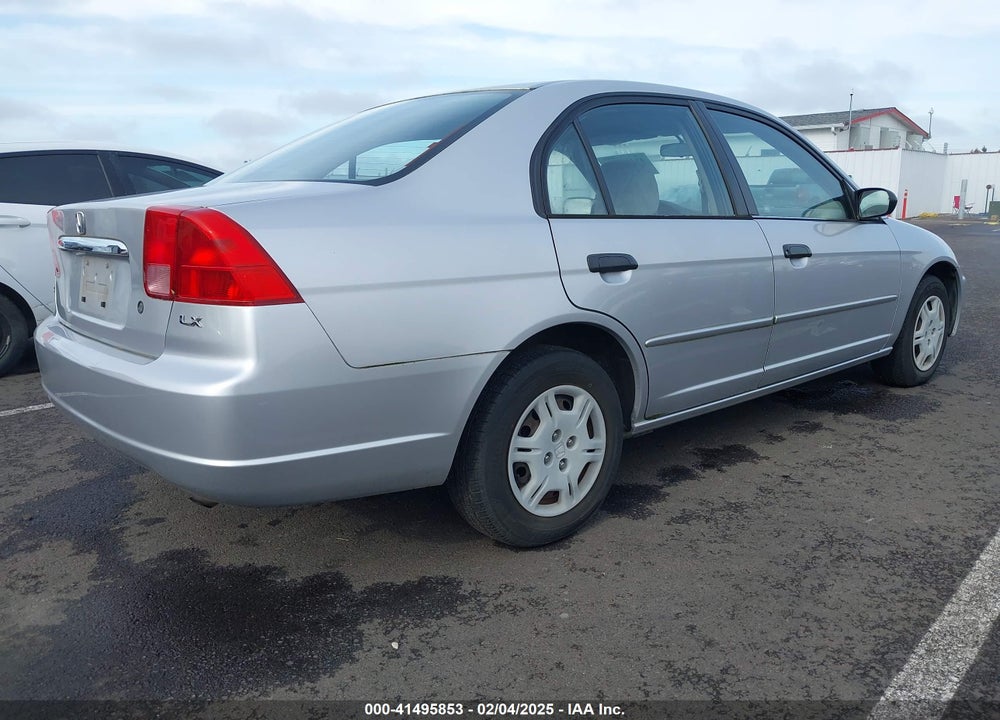 2001 HONDA CIVIC LX VIN: JHMES16581S006027
