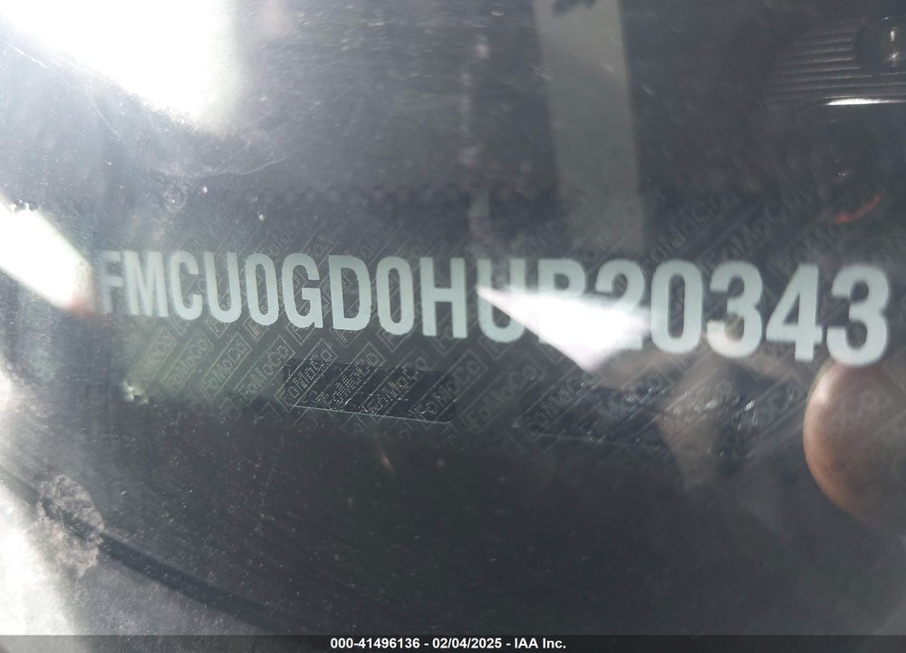 2017 FORD ESCAPE SE VIN: 1FMCU0GD0HUB20343