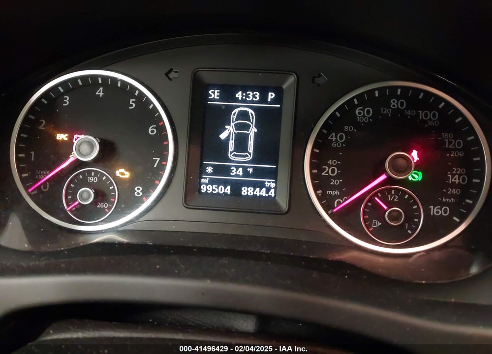 2014 VOLKSWAGEN TIGUAN VIN: WVGBV3AX0EW520531