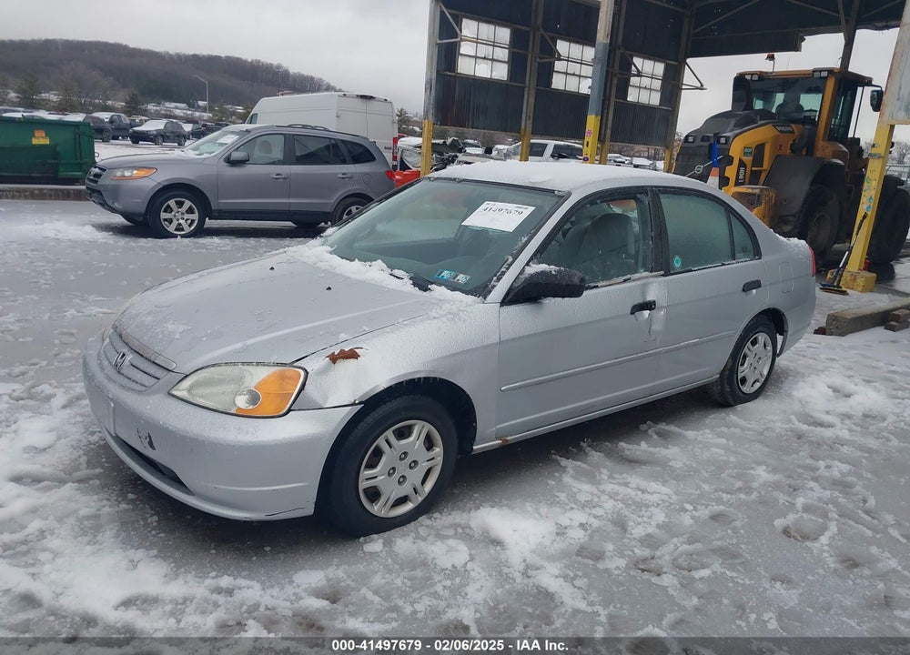 2001 HONDA CIVIC LX VIN: 2HGES16591H608235