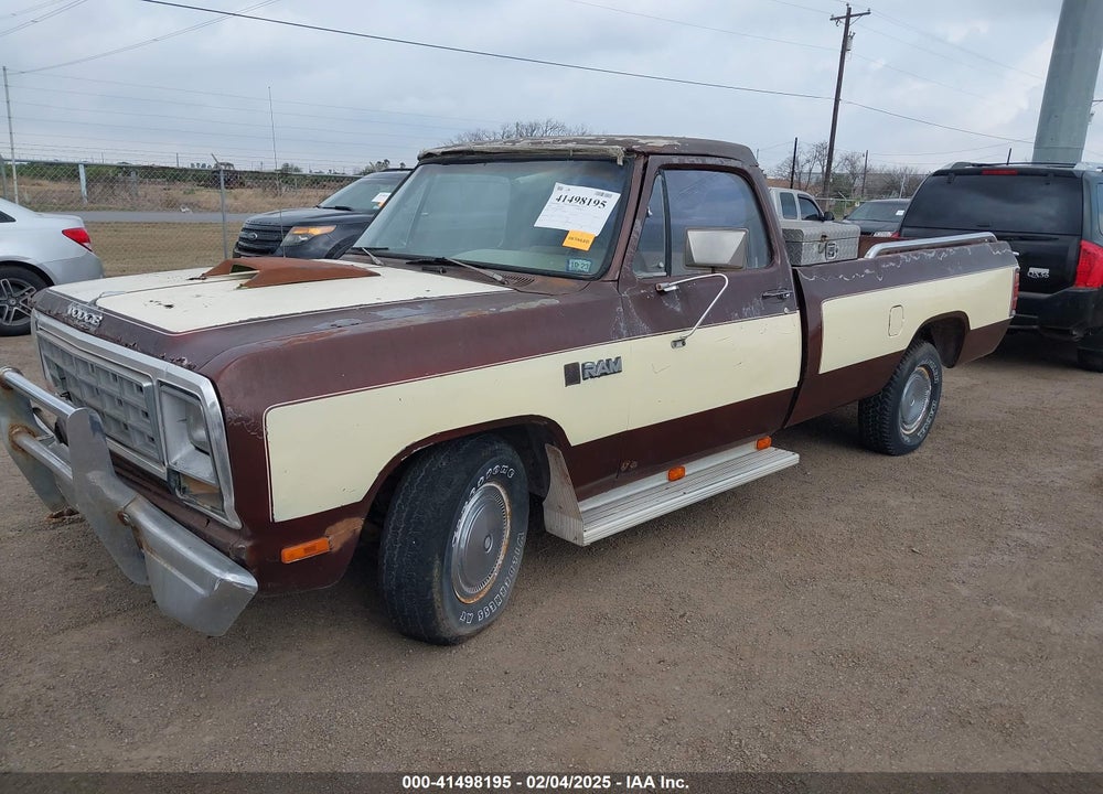 1982 DODGE D-SERIES D150 VIN: 1B7FD14E8CS265381