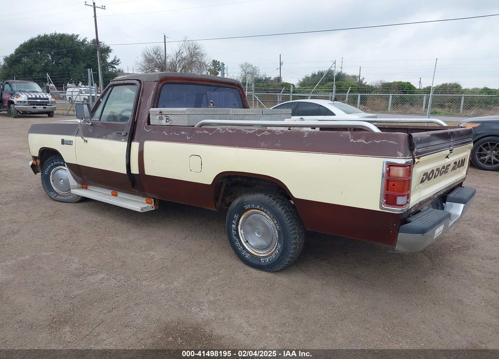 1982 DODGE D-SERIES D150 VIN: 1B7FD14E8CS265381