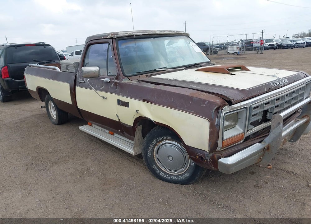 1982 DODGE D-SERIES D150 VIN: 1B7FD14E8CS265381