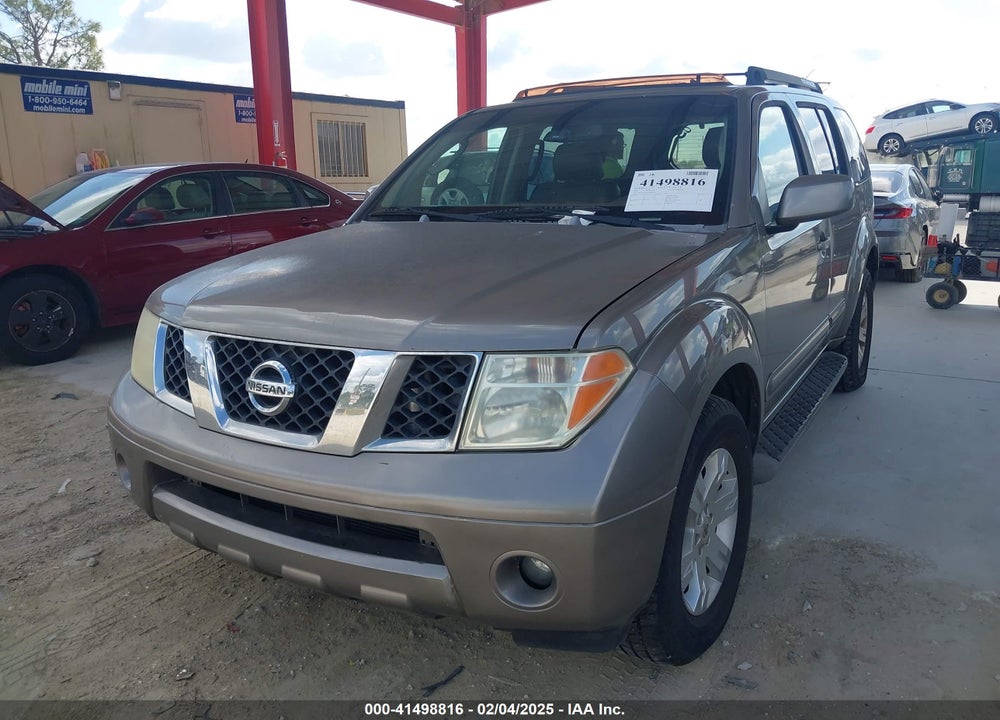 2007 NISSAN PATHFINDER LE VIN: 5N1AR18U77C620100