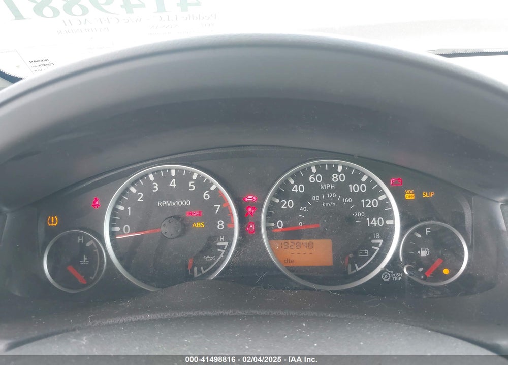 2007 NISSAN PATHFINDER LE VIN: 5N1AR18U77C620100