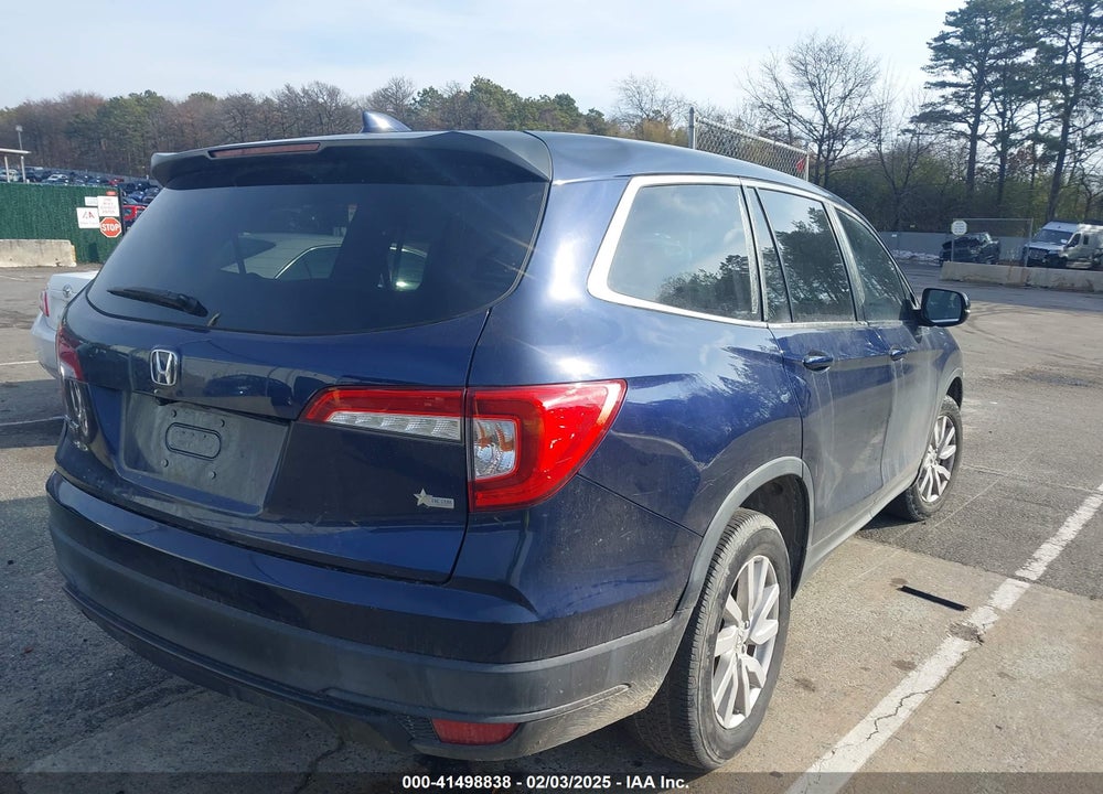 2019 HONDA PILOT LX VIN: 5FNYF5H1XKB026833