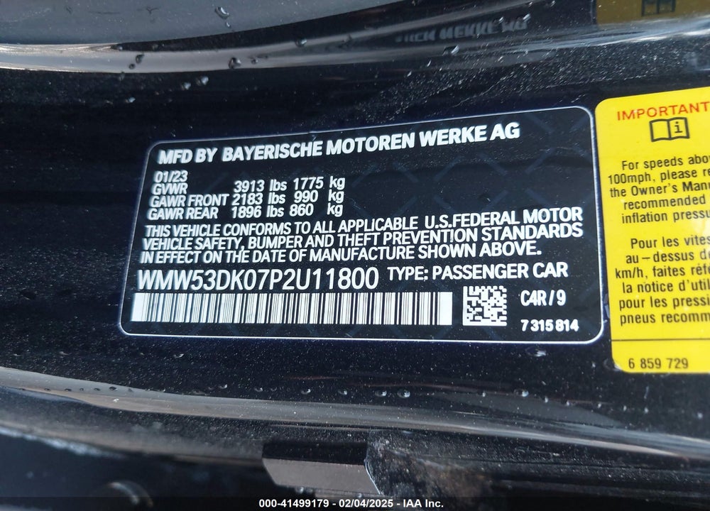 2023 MINI HARDTOP VIN: WMW53DK07P2U11800