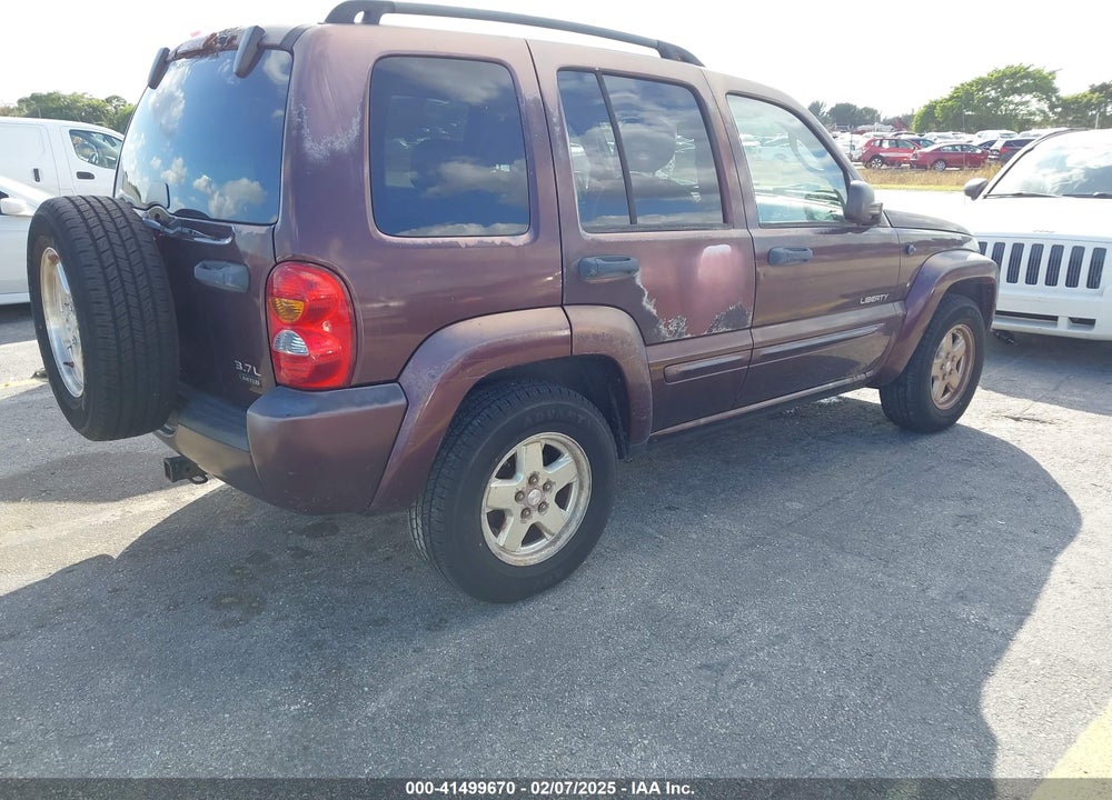 2004 JEEP LIBERTY LIMITED EDITION VIN: 1J4GK58K74W236637