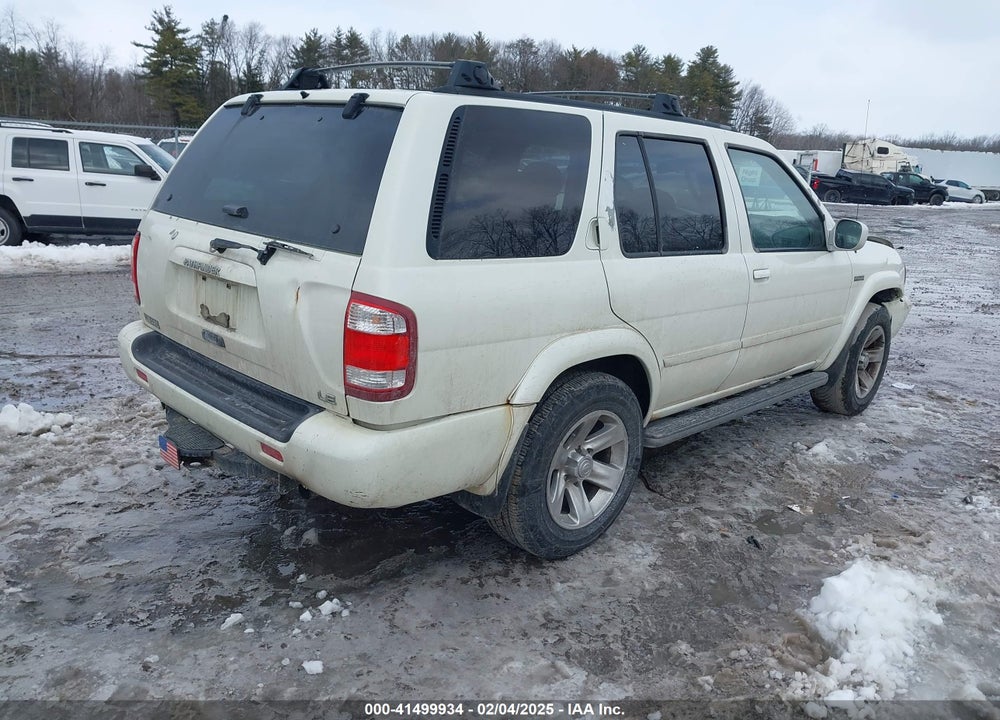2004 NISSAN PATHFINDER LE PLATINUM VIN: JN8DR09Y44W920804