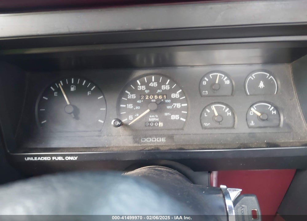 1989 DODGE DAKOTA VIN: 1B7GL26X5KS165894