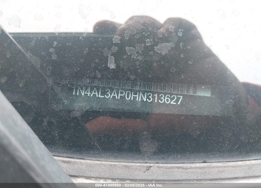 2017 NISSAN ALTIMA 2.5 S VIN: 1N4AL3AP0HN313627