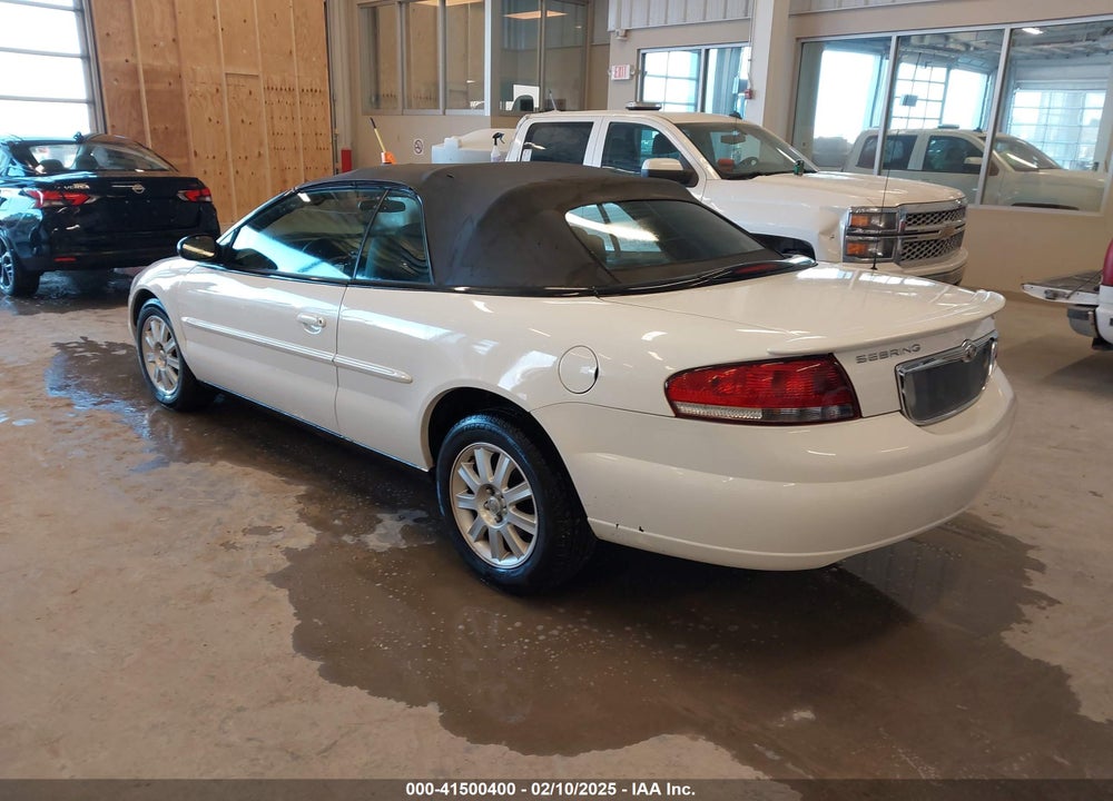 2005 CHRYSLER SEBRING GTC VIN: 1C3EL75R75N631713