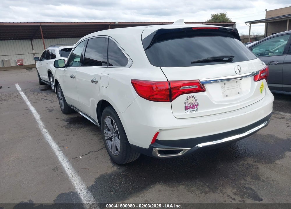 2019 ACURA MDX STANDARD VIN: 5J8YD3H36KL010655