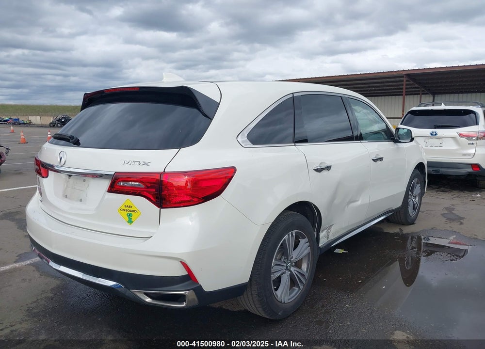 2019 ACURA MDX STANDARD VIN: 5J8YD3H36KL010655
