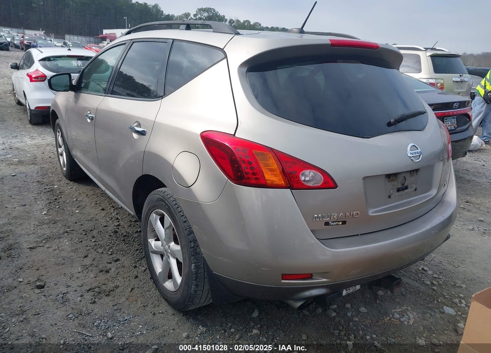 2009 NISSAN MURANO SL VIN: JN8AZ18U09W027690