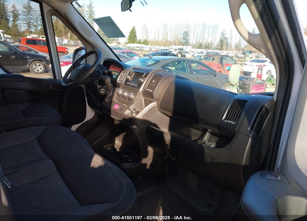 2019 RAM PROMASTER 1500 HIGH ROOF 136 WB VIN: 3C6TRVBG5KE562407