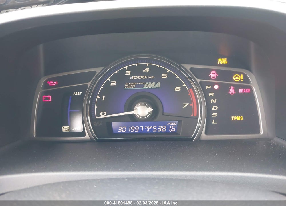 2008 HONDA CIVIC HYBRID VIN: JHMFA36268S013139