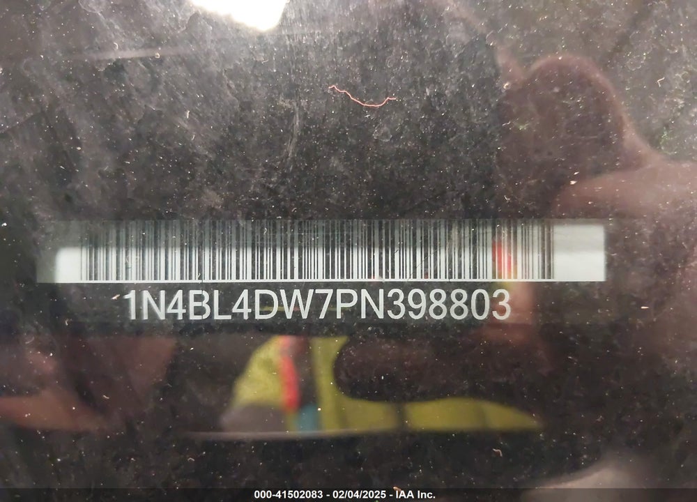 2023 NISSAN ALTIMA VIN: 1N4BL4DW7PN398803