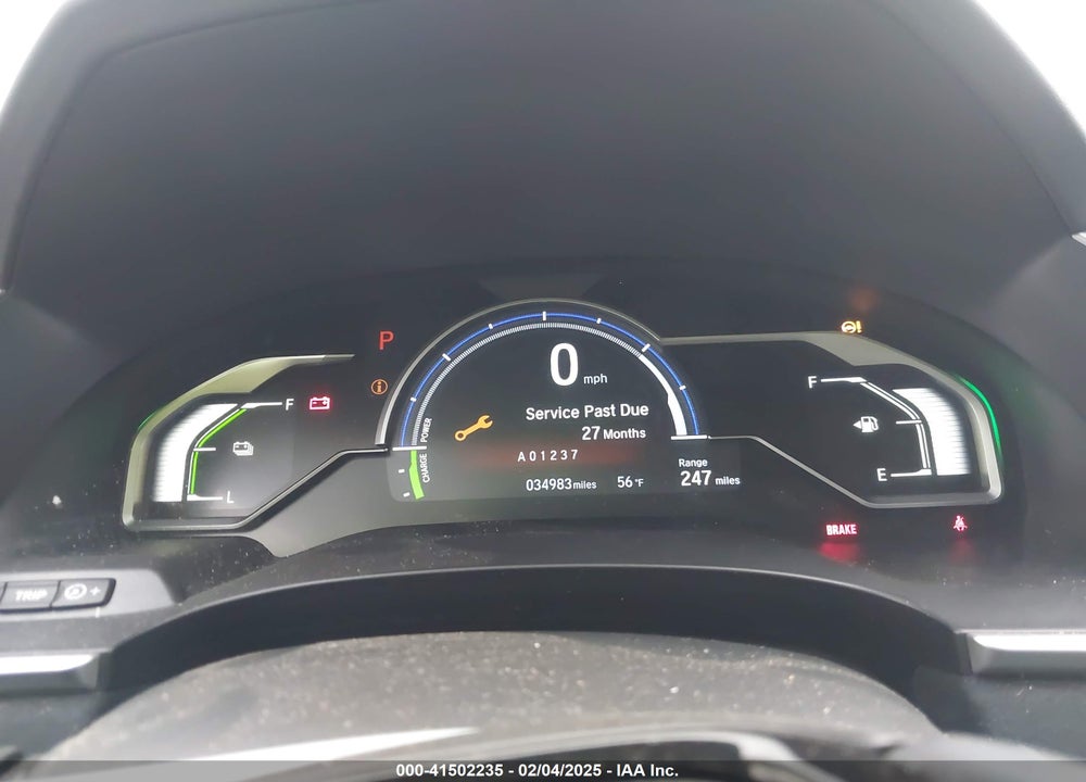 2019 HONDA CLARITY PLUG-IN HYBRID VIN: JHMZC5F36KC000792