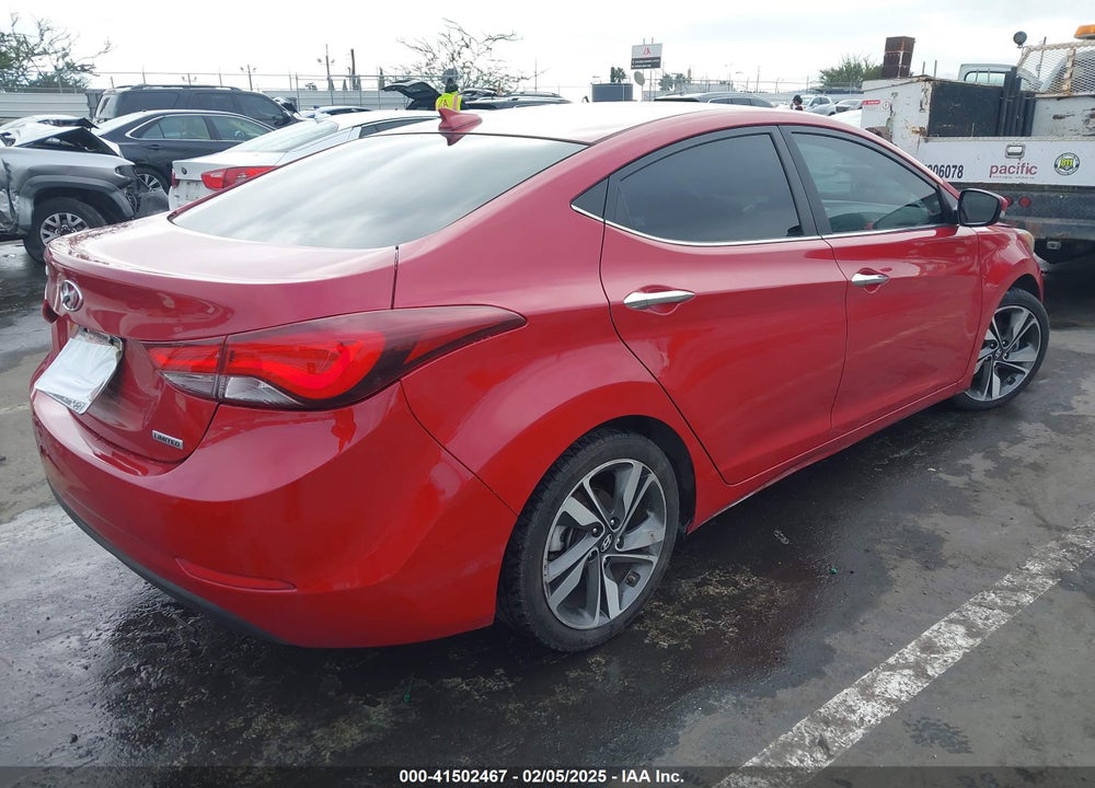 2014 HYUNDAI ELANTRA LIMITED VIN: KMHDH4AE2EU127713