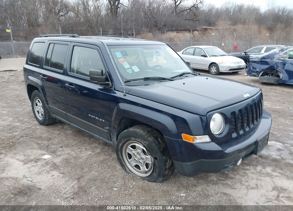 2016 JEEP PATRIOT SPORT VIN: 1C4NJPBB3GD532971