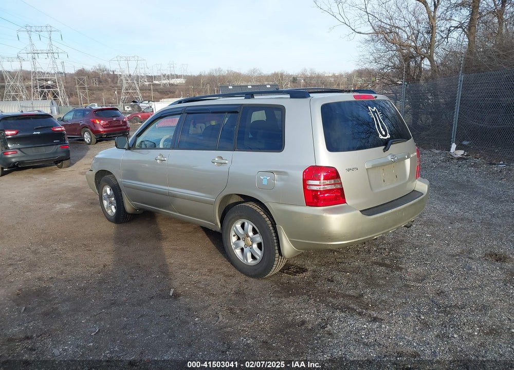 2003 TOYOTA HIGHLANDER VIN: JTEGD21A830047881