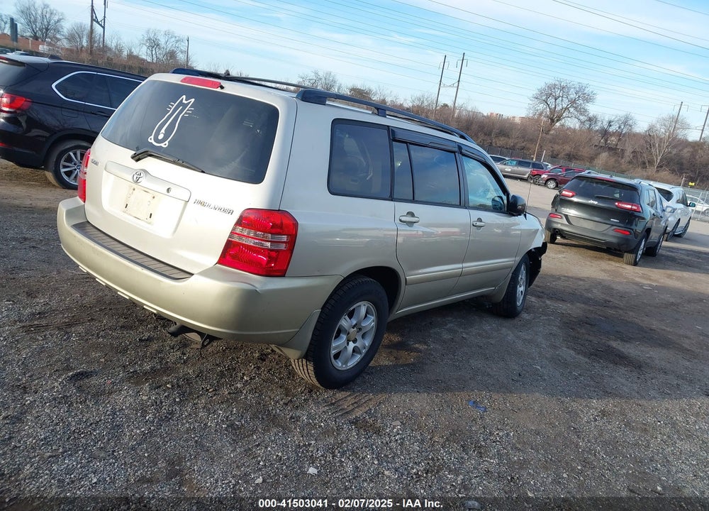 2003 TOYOTA HIGHLANDER VIN: JTEGD21A830047881