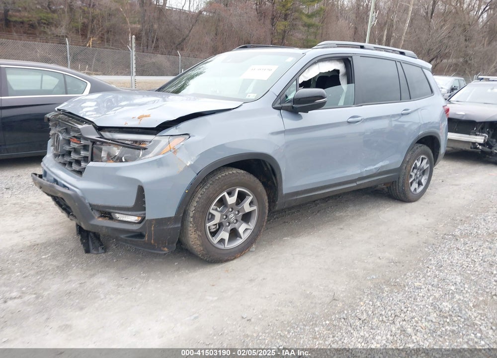2022 HONDA PASSPORT AWD TRAILSPORT VIN: 5FNYF8H61NB018170