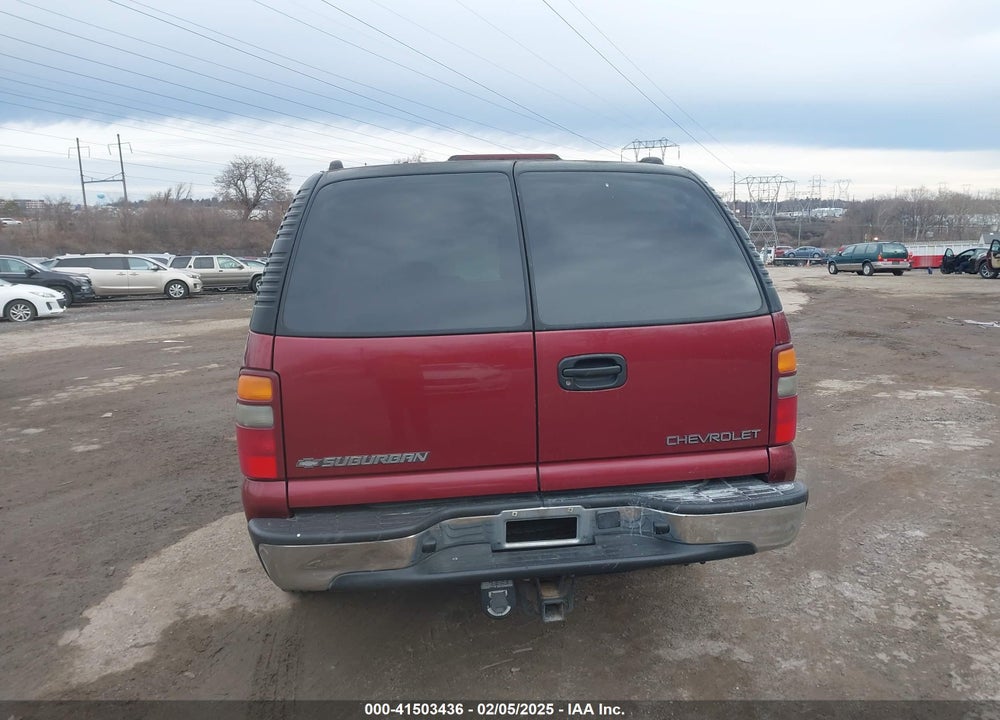2001 CHEVROLET SUBURBAN 1500 LS VIN: 1GNEC16T01J280011