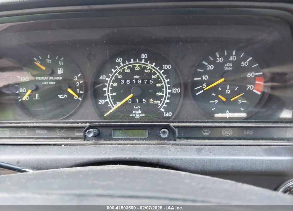 1991 MERCEDES-BENZ 190 E 2.6 VIN: WDBDA29D4MF861327