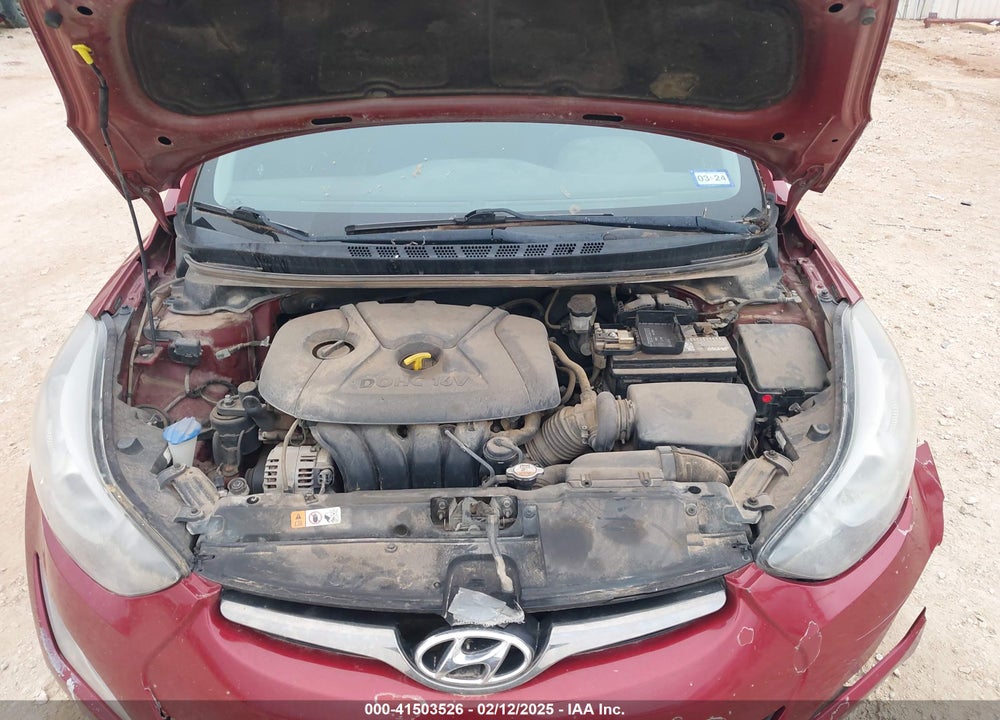 2014 HYUNDAI ELANTRA LIMITED VIN: 5NPDH4AE7EH489034