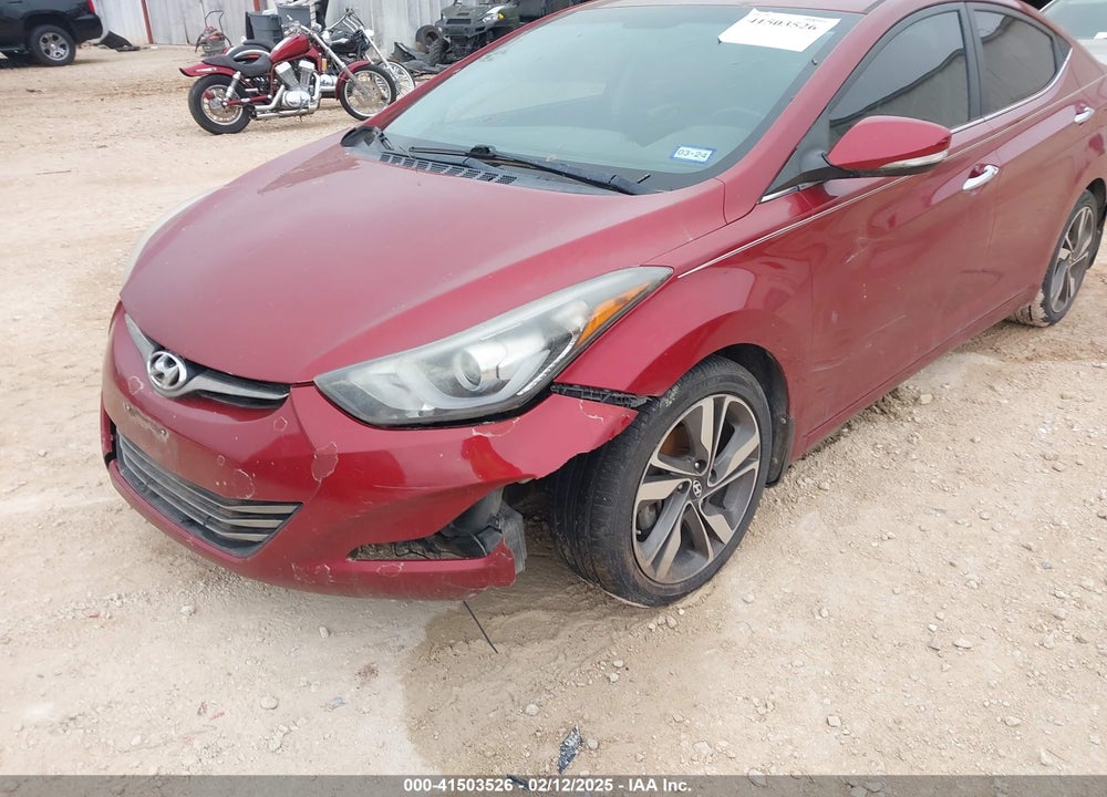 2014 HYUNDAI ELANTRA LIMITED VIN: 5NPDH4AE7EH489034