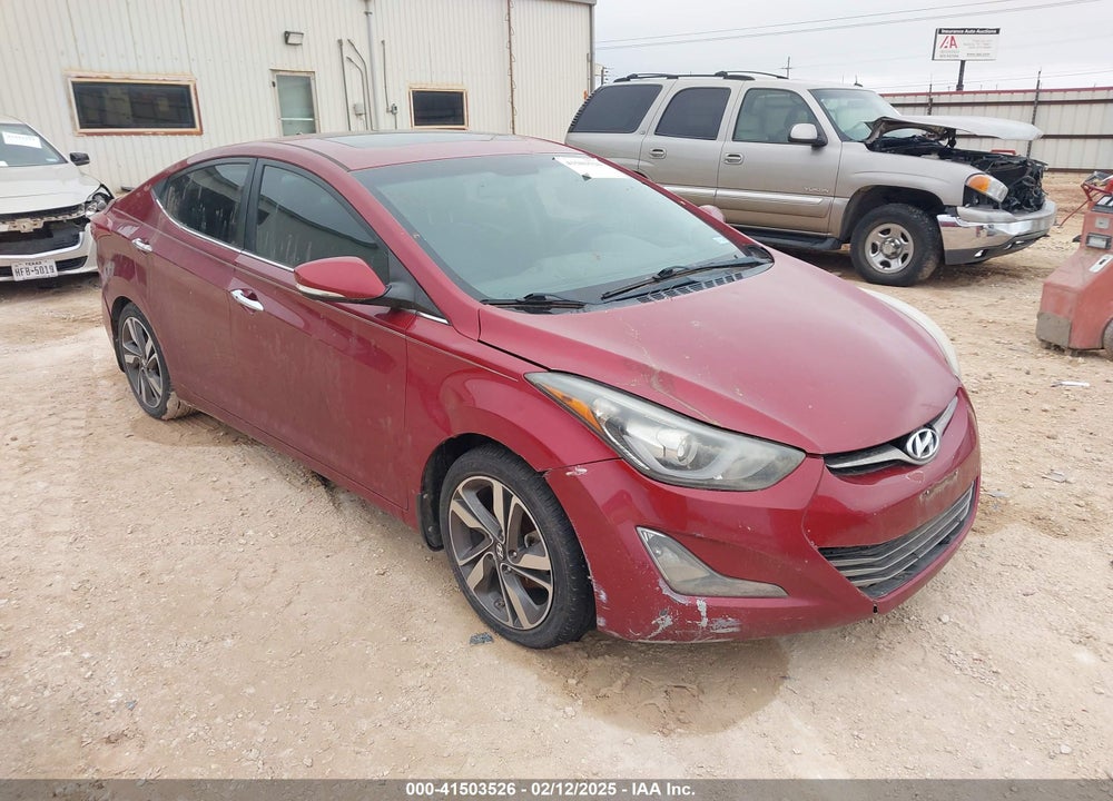 2014 HYUNDAI ELANTRA LIMITED VIN: 5NPDH4AE7EH489034