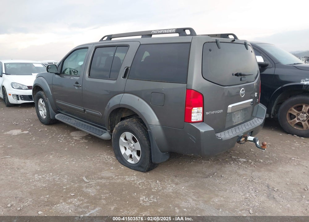 2007 NISSAN PATHFINDER SE VIN: 5N1AR18W77C641742