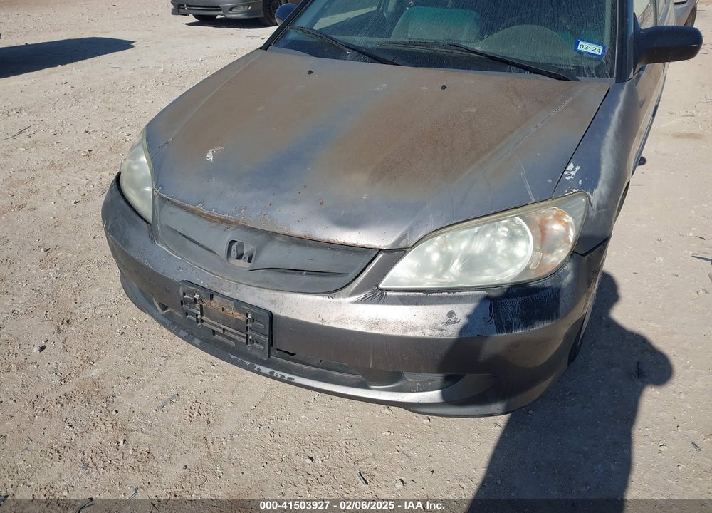 2005 HONDA CIVIC LX VIN: 2HGES16595H633500