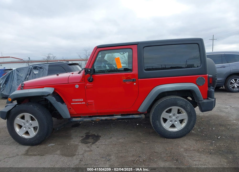 2011 JEEP WRANGLER SPORT VIN: 1J4AA2D12BL510068