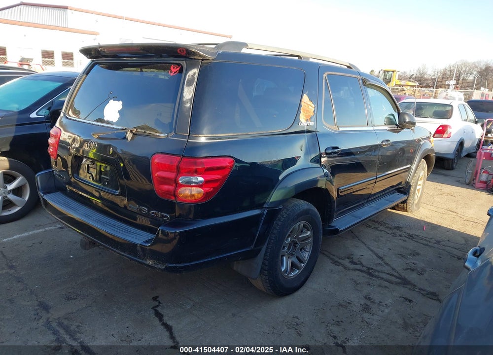 2004 TOYOTA SEQUOIA LIMITED V8 VIN: 5TDBT48A54S229281