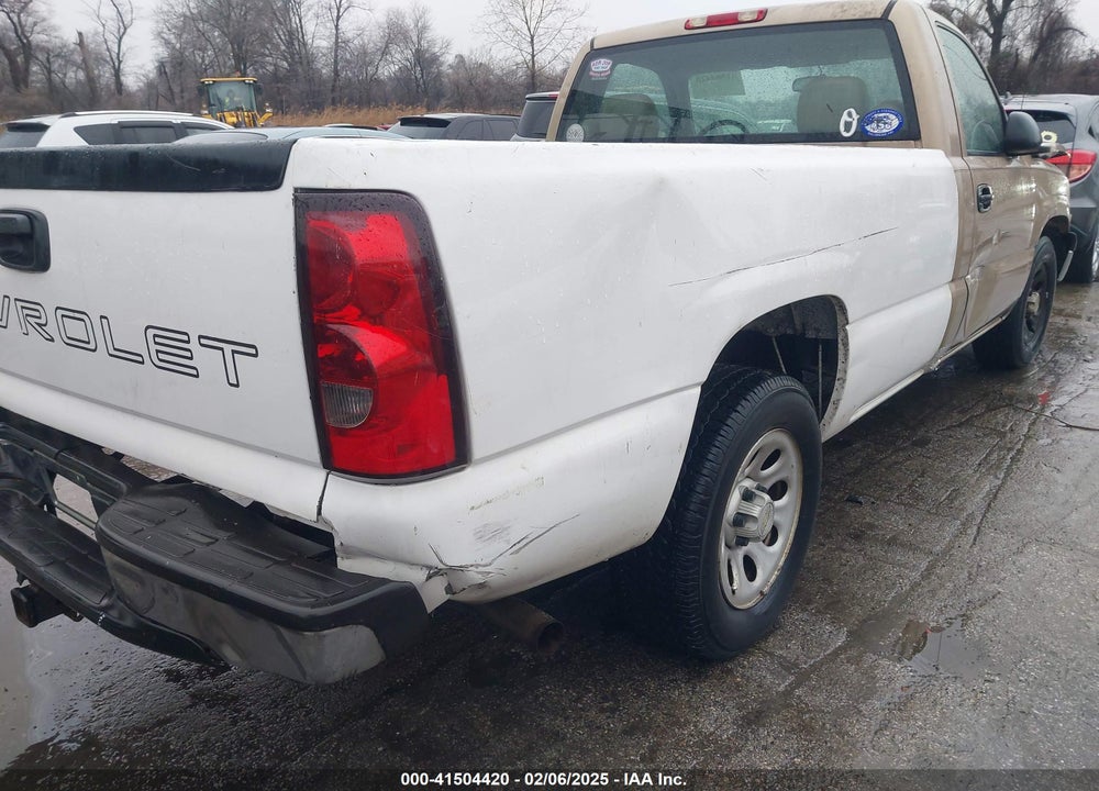 2006 CHEVROLET SILVERADO 1500 WORK TRUCK VIN: 1GCEC14VX6E115841