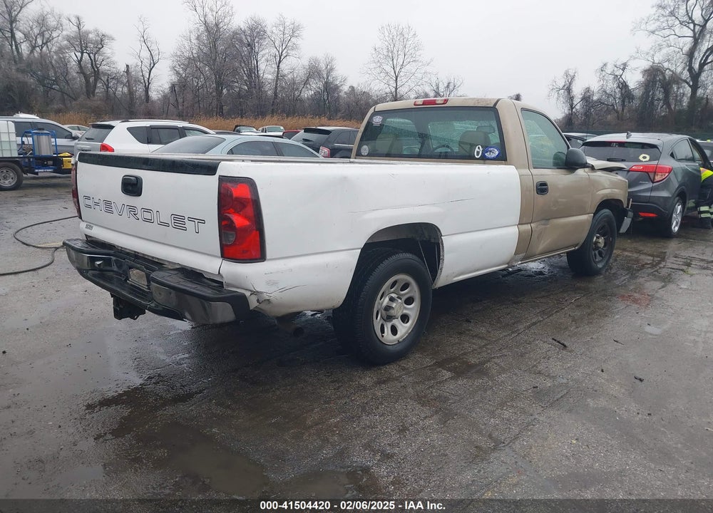 2006 CHEVROLET SILVERADO 1500 WORK TRUCK VIN: 1GCEC14VX6E115841